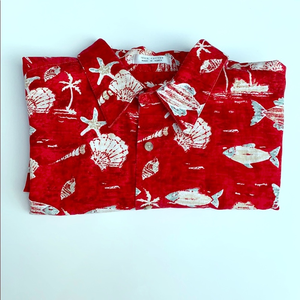 pierre cardin - Beach Print Short Sleeve Shirt